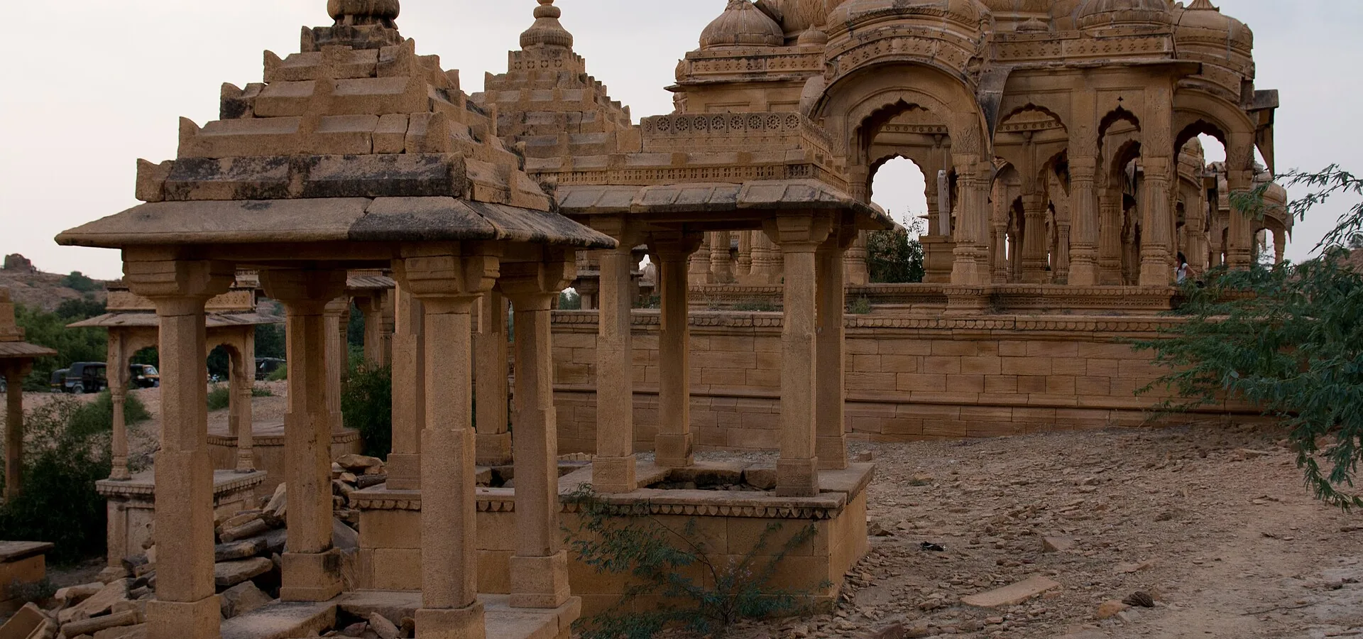 Royal cenotaphs at Bada Bagh near Jaisalmer