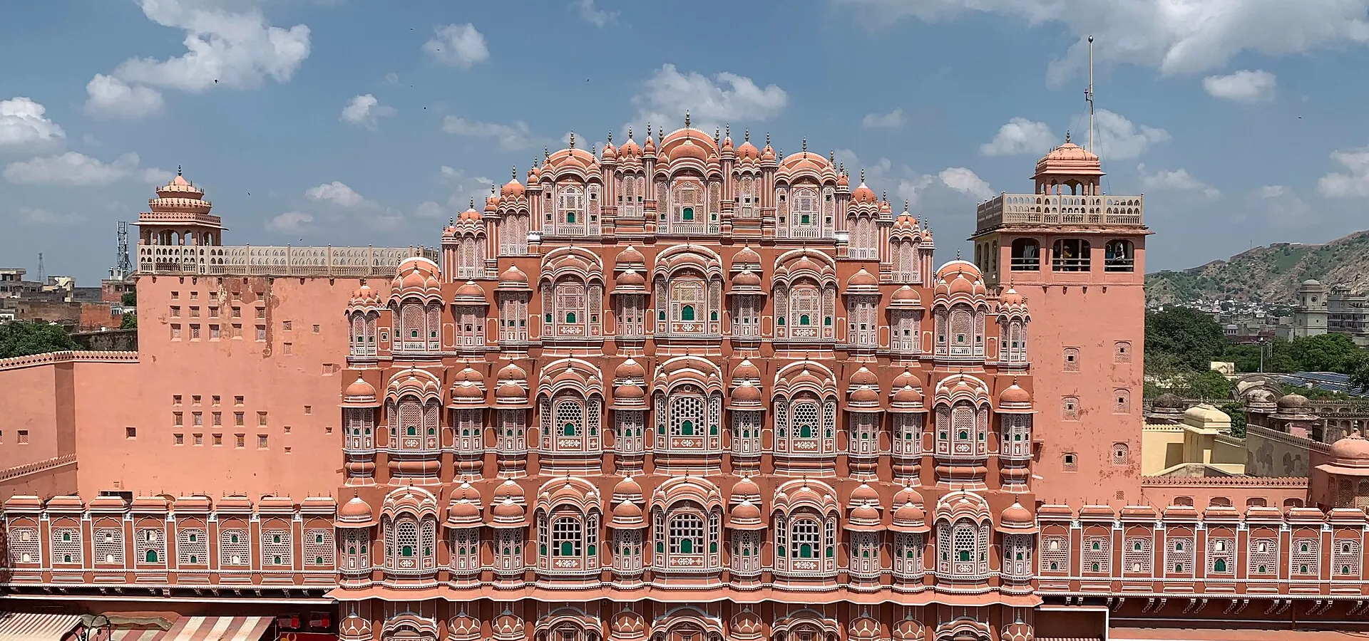 Hawa Mahal facade in Jaipur