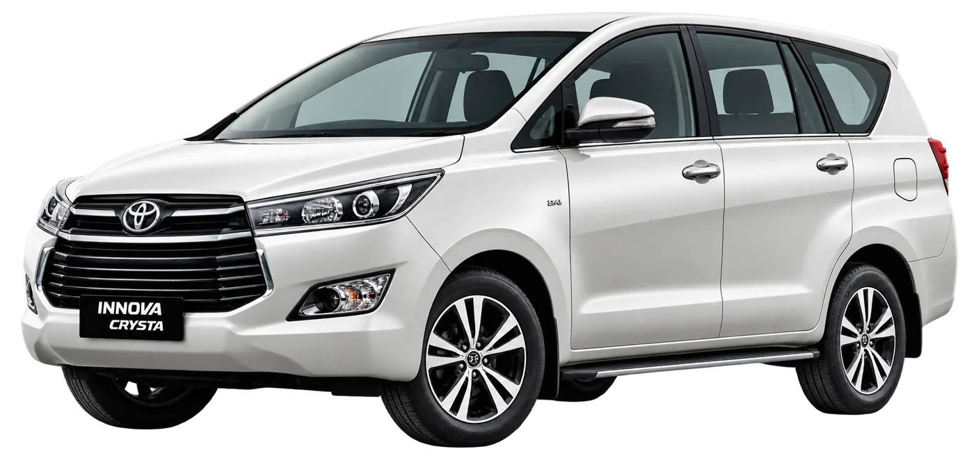 Toyota Innova Crysta available on rent with driver